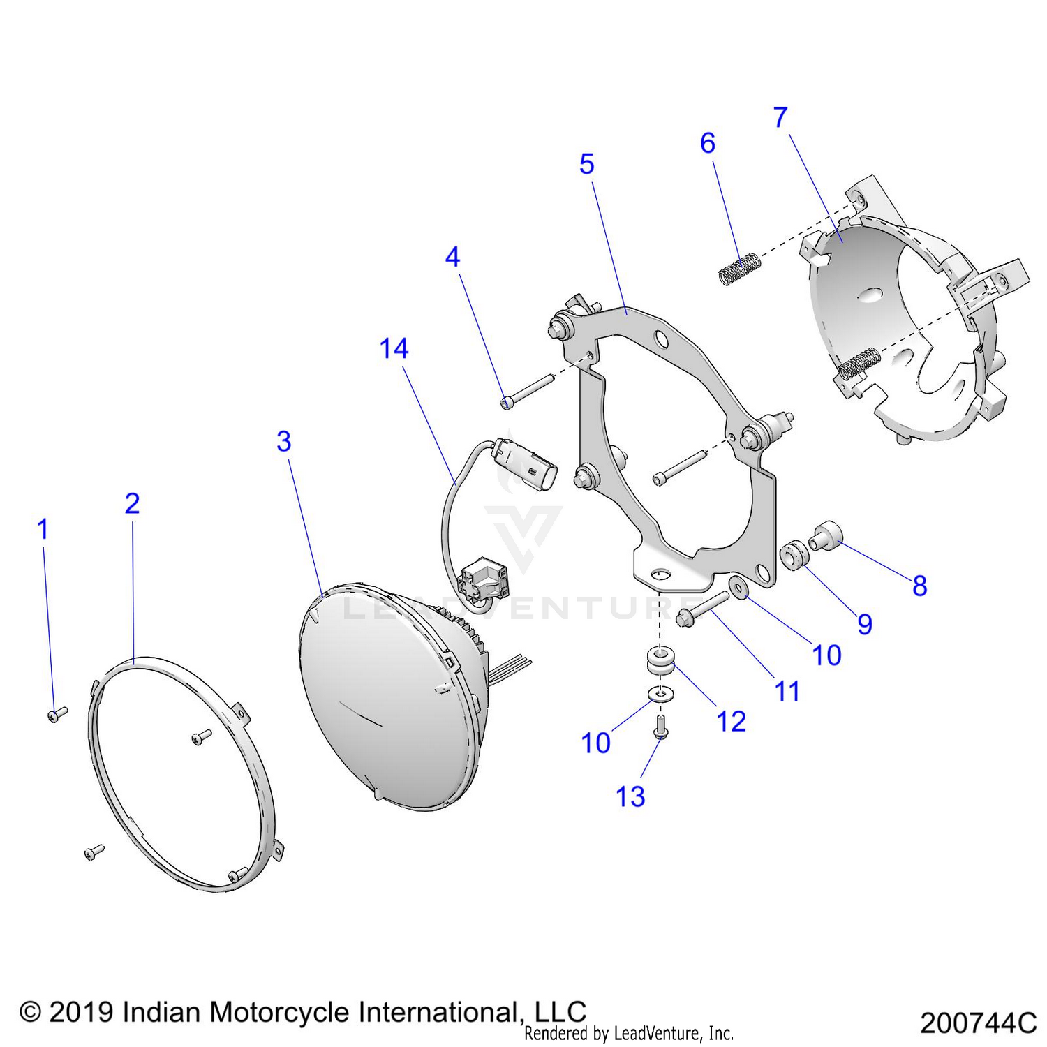 ELECTRICAL, HEADLIGHT - N22TCBAA ALL OPTIONS (200744C)