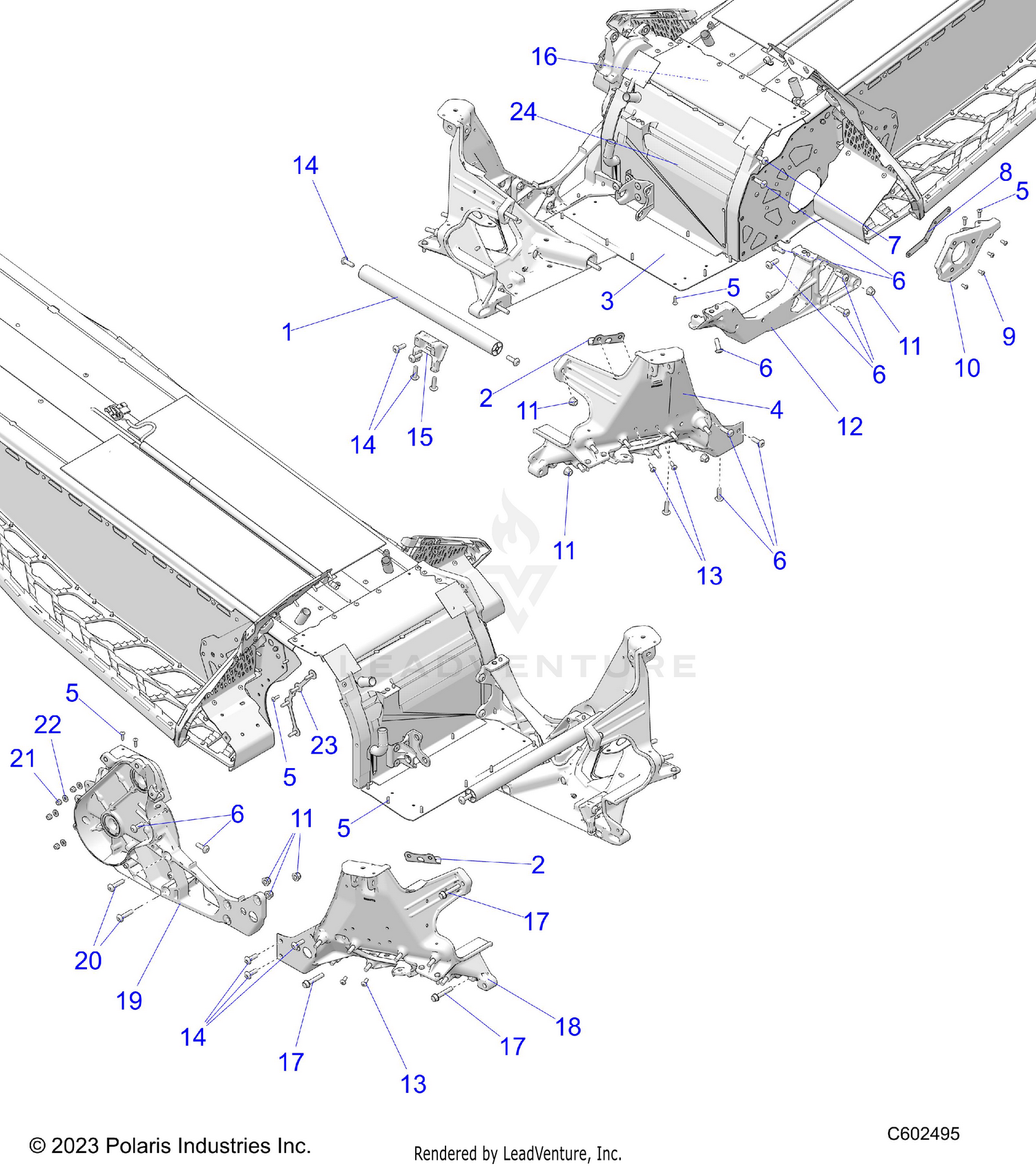 CHASSIS, BULKHEAD ASM. - S24TLC8RS/8RE (C602635)
