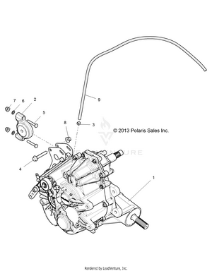 Drive Train, Main Gearcase Mounting - R16rge99a7/ae/av (49rgrtransmtg14rzr1000) Schematic