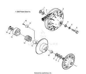 Drive Train, Secondary Clutch - A09ca32aa (4999202939920293b13) Schematic