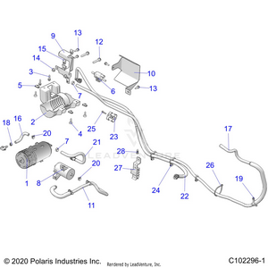 Body, Fuel Tank Evap System - A21sez57bm/bn (c102296-1) Schematic