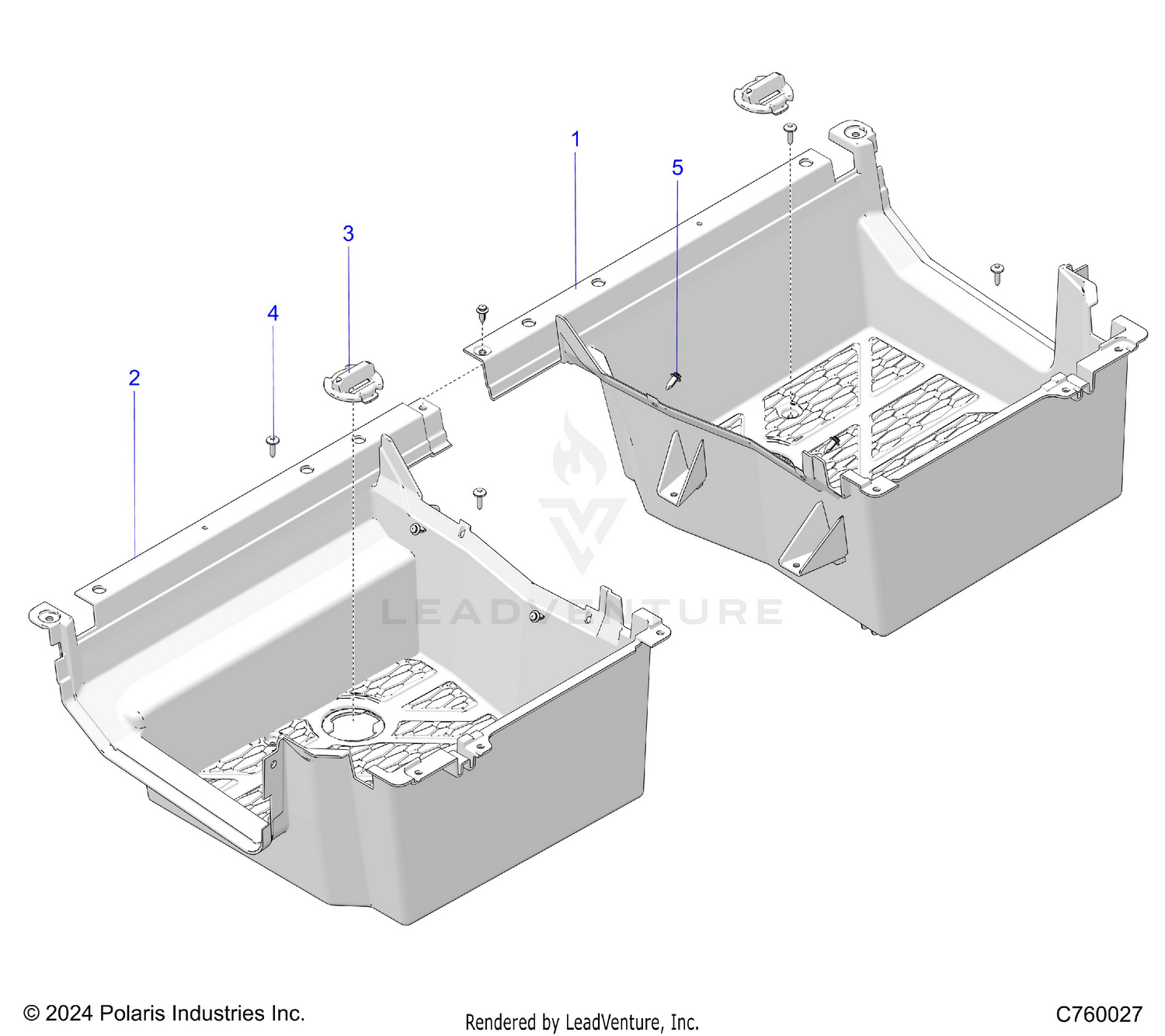 BODY, REAR FLOOR