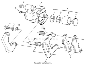 Front Brake Sport 400l W97ba38c And Trail Blazer W97ba25c (4940124012b005) Schematic