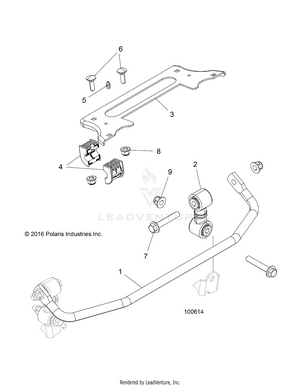 Suspension, Stabilizer Bar, Front - A18daa50b7 (100614) Schematic