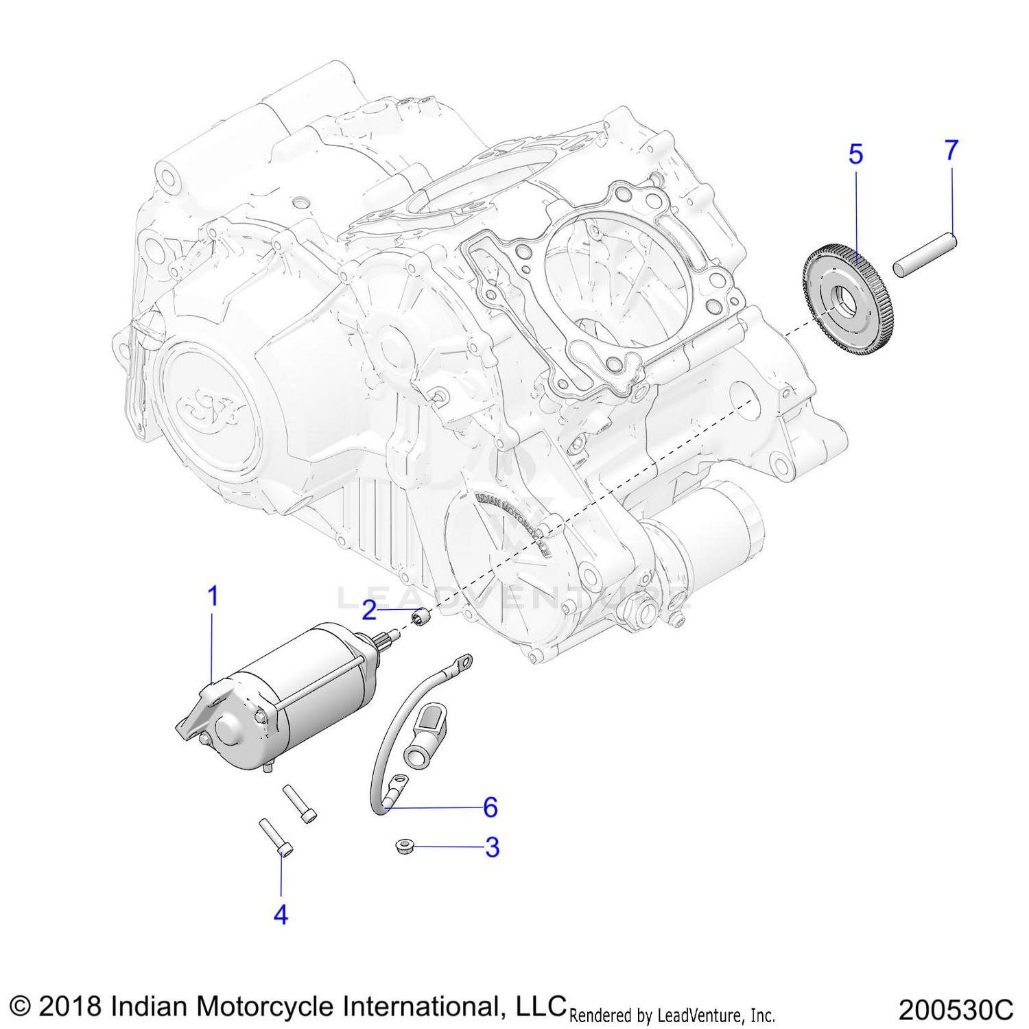 ENGINE, STARTER MOTOR - N22RTT22 (200530C)