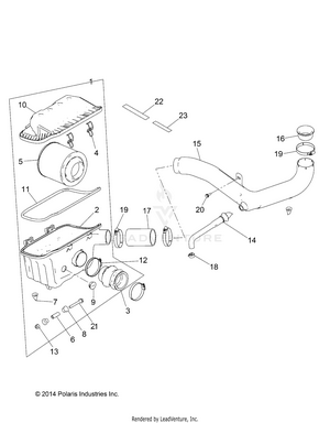 Engine, Air Intake System - R15rma57fa (49rgrairbox15570) Schematic