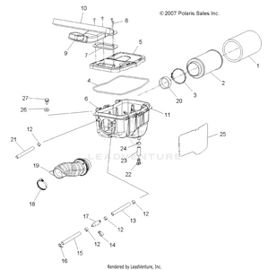 Engine, Air Intake System - A09lh46aq/ax/az (49atvairbox08sp400) Schematic