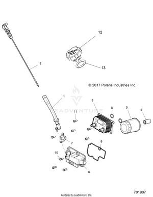 Engine, Dipstick, Cap And Oil Filter - R18rve99nx (701907) Schematic