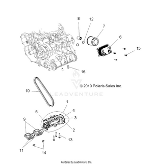 Engine, Oil Pump And Oil Cooler - R12jt87ab/ad/as/aw/9eaw (49rgroilpump11rzr875) Schematic