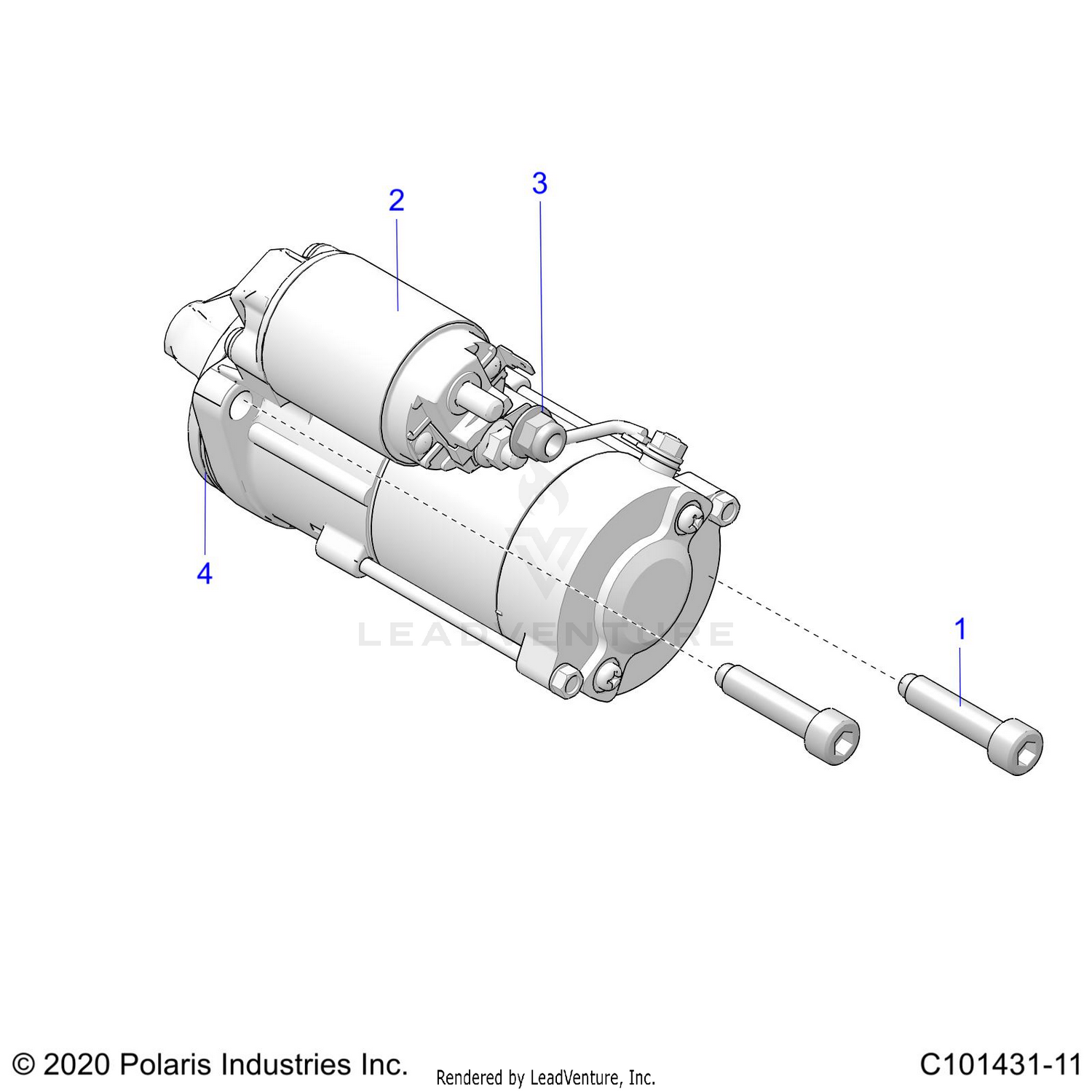 ENGINE, STARTING SYSTEM - A26SLE95PF (C101431-11)