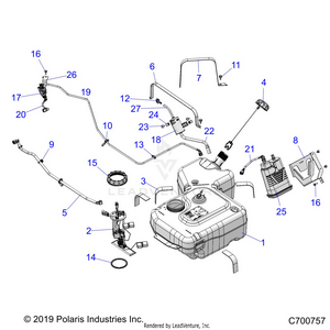 Body, Fuel Tank, Evap - R21t6u99bp/bg (c700757) Schematic