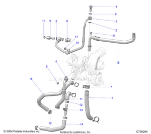 Engine, Turbo Cooling And Oil - Z25x4e92a4/b4 (c750284) Schematic