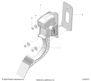 Engine, Throttle Pedal - Z25x4e92a4/b4 (c750777 Schematic