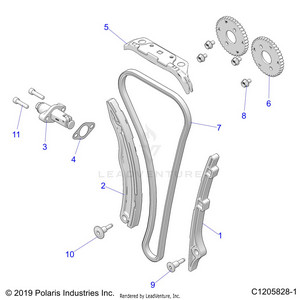 Engine, Cam Chain And Tensioner - Z21rau92an/bn (c1205828-1) Schematic
