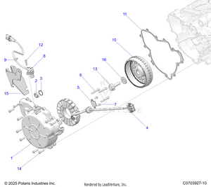 Engine, Stator And Flywheel Schematic