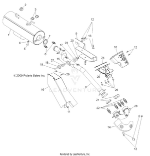 Engine, Exhaust - R11th76/ty76 All Options (49rgrexhaust108004x4) Schematic