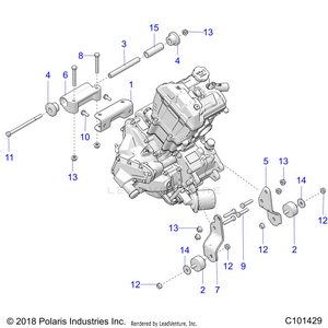 Engine, Mounting & Long Block - A20sea50a1/a5/ca1/ca5 (c101429) Schematic