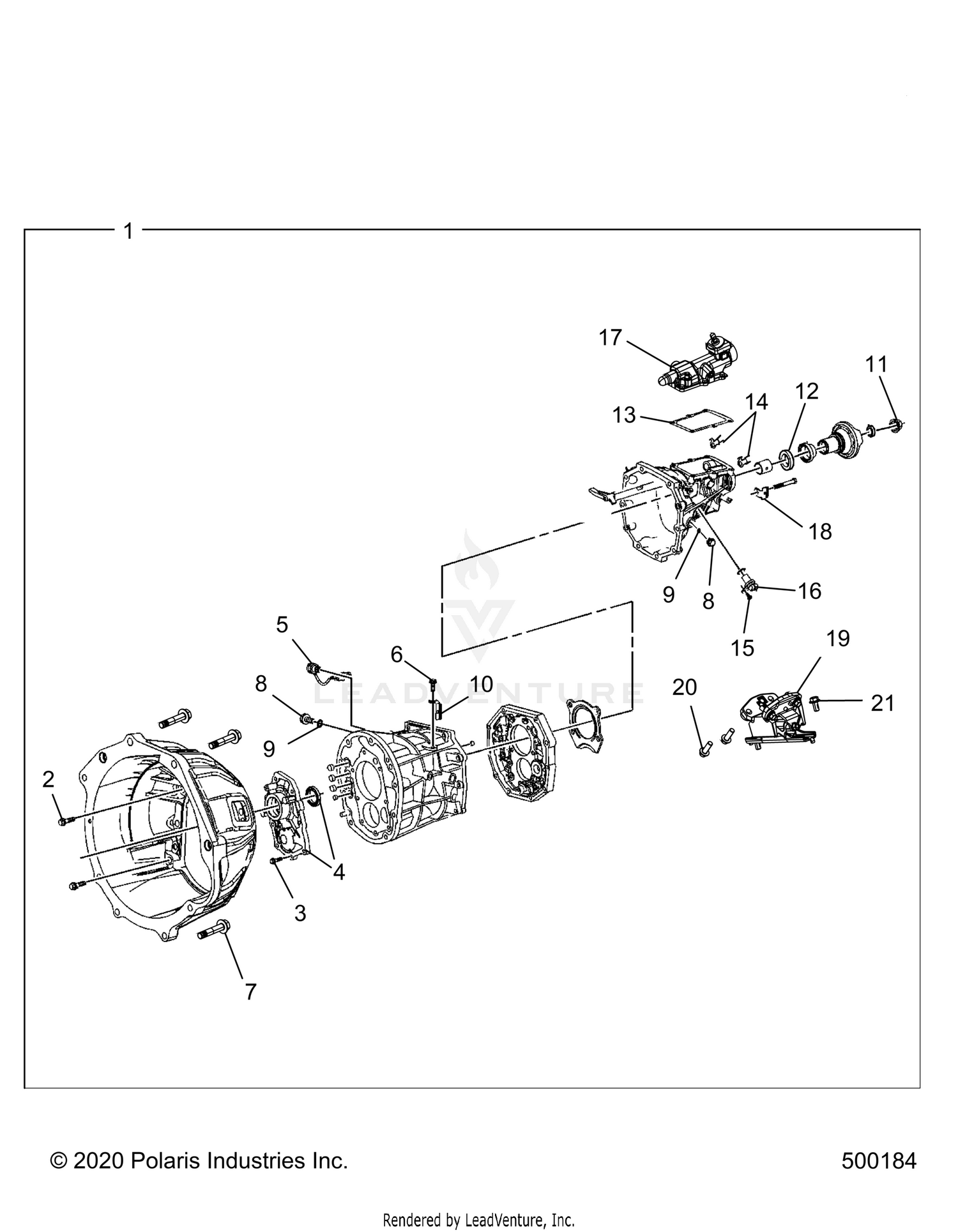 DRIVE TRAIN, TRANSMISSION CASE MANUAL - T26AATGD (500184)