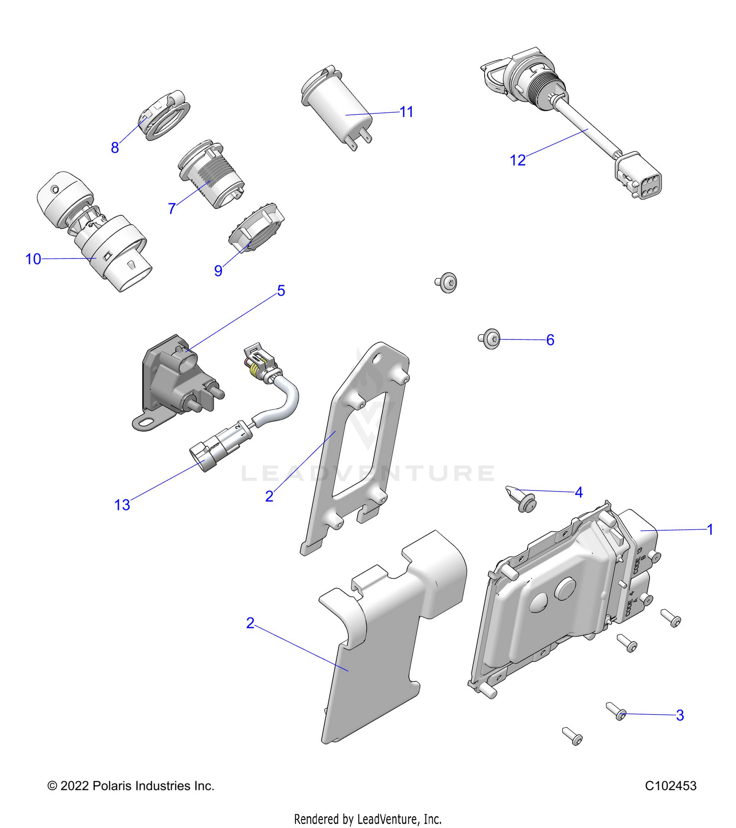 ELECTRICAL, SWITCHES, SENSORS and ECM - A26SHR57AG (C102453)