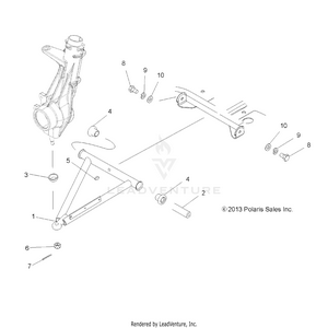 Suspension, A-arm And Strut Mounting - A14mb46th  (49atvaarm13sp500) Schematic