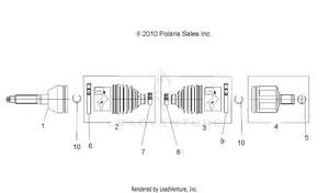 Drive Train, Front Drive Shaft - A11mh46ax/az (49atvshaftdrive1332881) Schematic