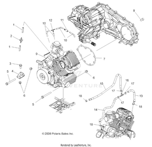 Engine Mounting - A07lb27aa/ac/lh27aa/ab/ac/ad/al (49atvengine07hawk) Schematic