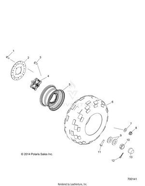 Wheels, Rear - R15rma57fa (700141) Schematic