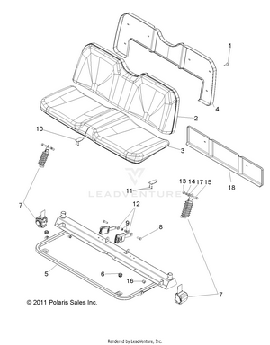 Body, Seat - R14wh57aa/ac/ar/6eat (49rgrseat14570crew) Schematic