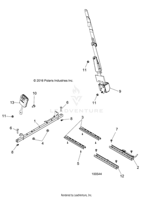Body, Seat Mounting And Belt - A17dae57am (100544) Schematic