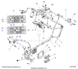 Electrical, Wire Harness, Chassis - R25xaw1rb9/bd/bm (c731062) Schematic