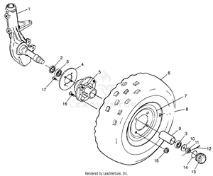 Front Wheel Sport 400l W97ba38c And Trail Blazer W97ba25c (4940124012b004) Schematic