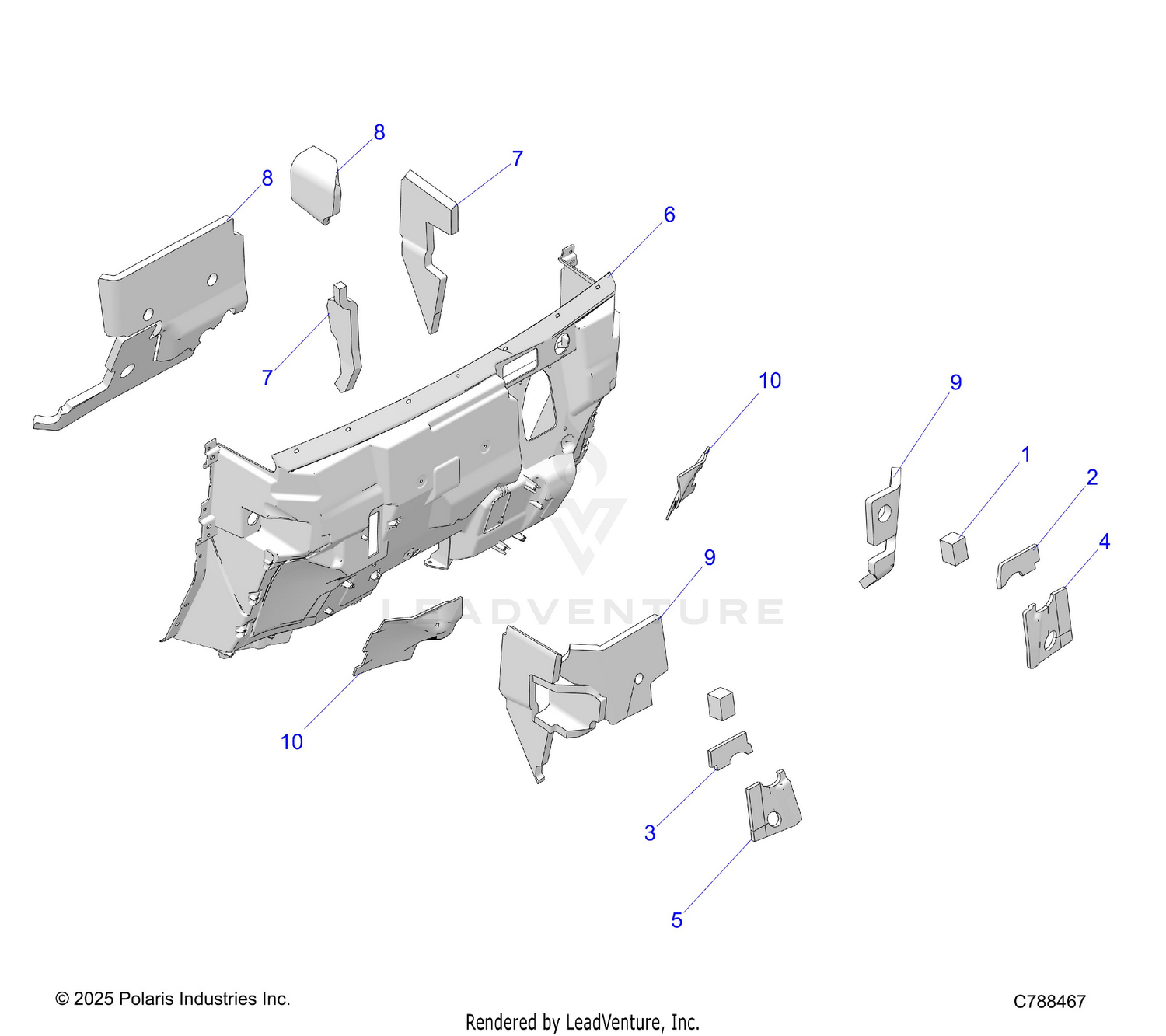 BODY, FRONT FOAM - R26X6W1RB9/BB/BJ (C788467)