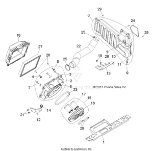 Engine, Air Intake System - R12jt87ab/ad/as/aw/9eaw (49rgrairbox12rzrxp900) Schematic