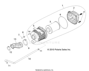Engine, Air Intake System - R11th76/ty76 All Options (49rgrairbox118004x4) Schematic