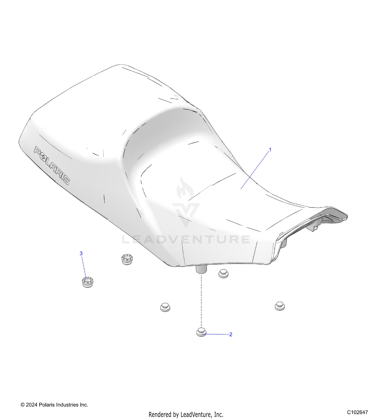 BODY, SEAT, OPERATOR - A26SDE57C4/E4 (C102647)