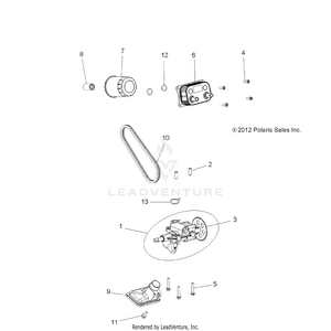 Engine, Oil Pump And Oil Cooler - R16rt_87 All Options (49rgroilpump13900xp) Schematic