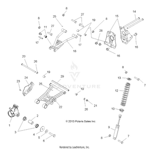 Suspension, Rear - A14mb46th (49atvsusprr13sp500) Schematic