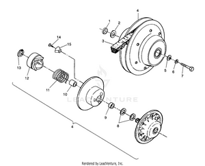 Driven Clutch Assembly Sportsman 4x4 / W938039 (4926382638026a) Schematic