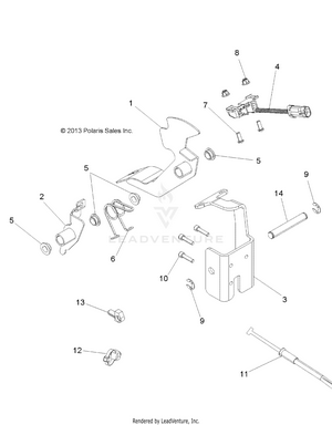 Engine, Throttle Pedal - R14wh57aa/ac/ar/6eat (49rgrthrottlepedal14570) Schematic