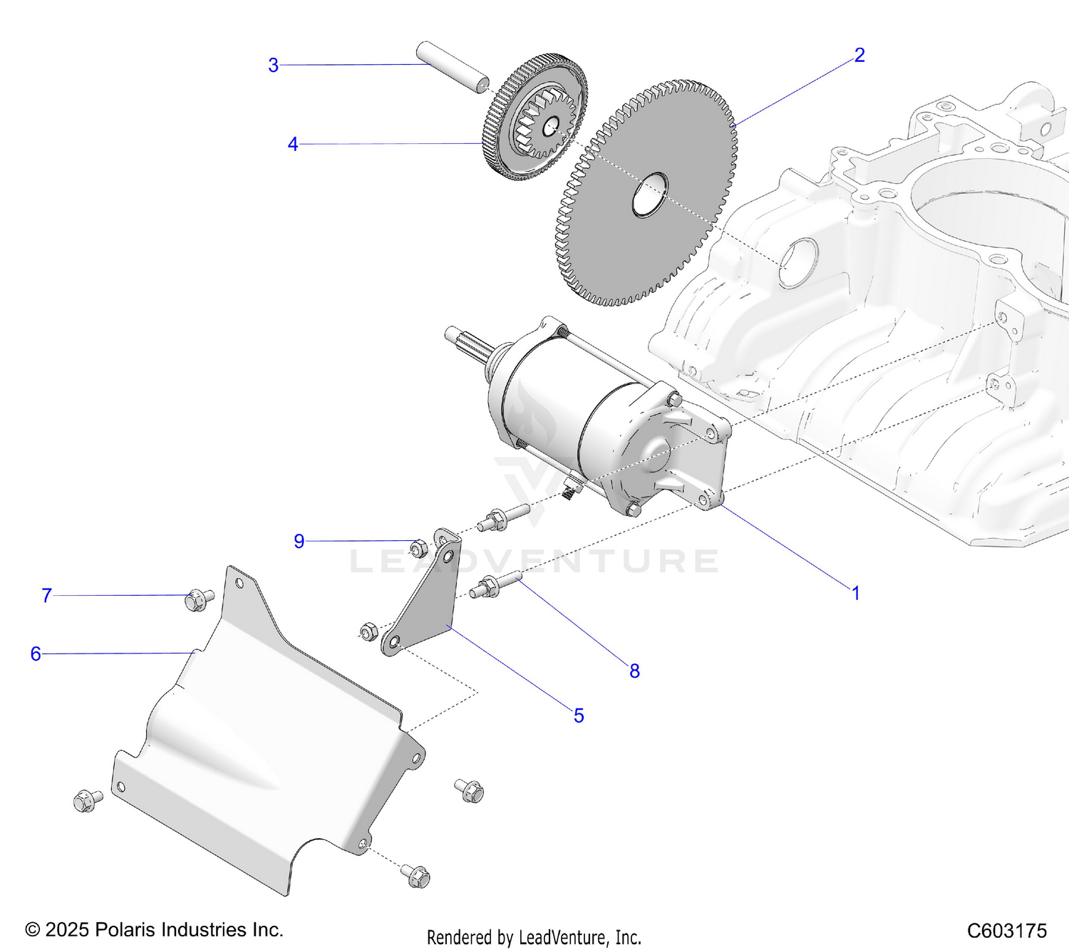 ENGINE, STARTER - S26AJE9FSL/AJN9FSL/FSM (C603175)