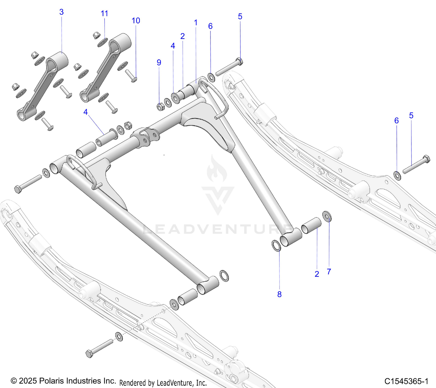 SUSPENSION, TORQUE ARM, FRONT - S26AJE9FSL/AJN9FSL/FSM (C1545365-1)