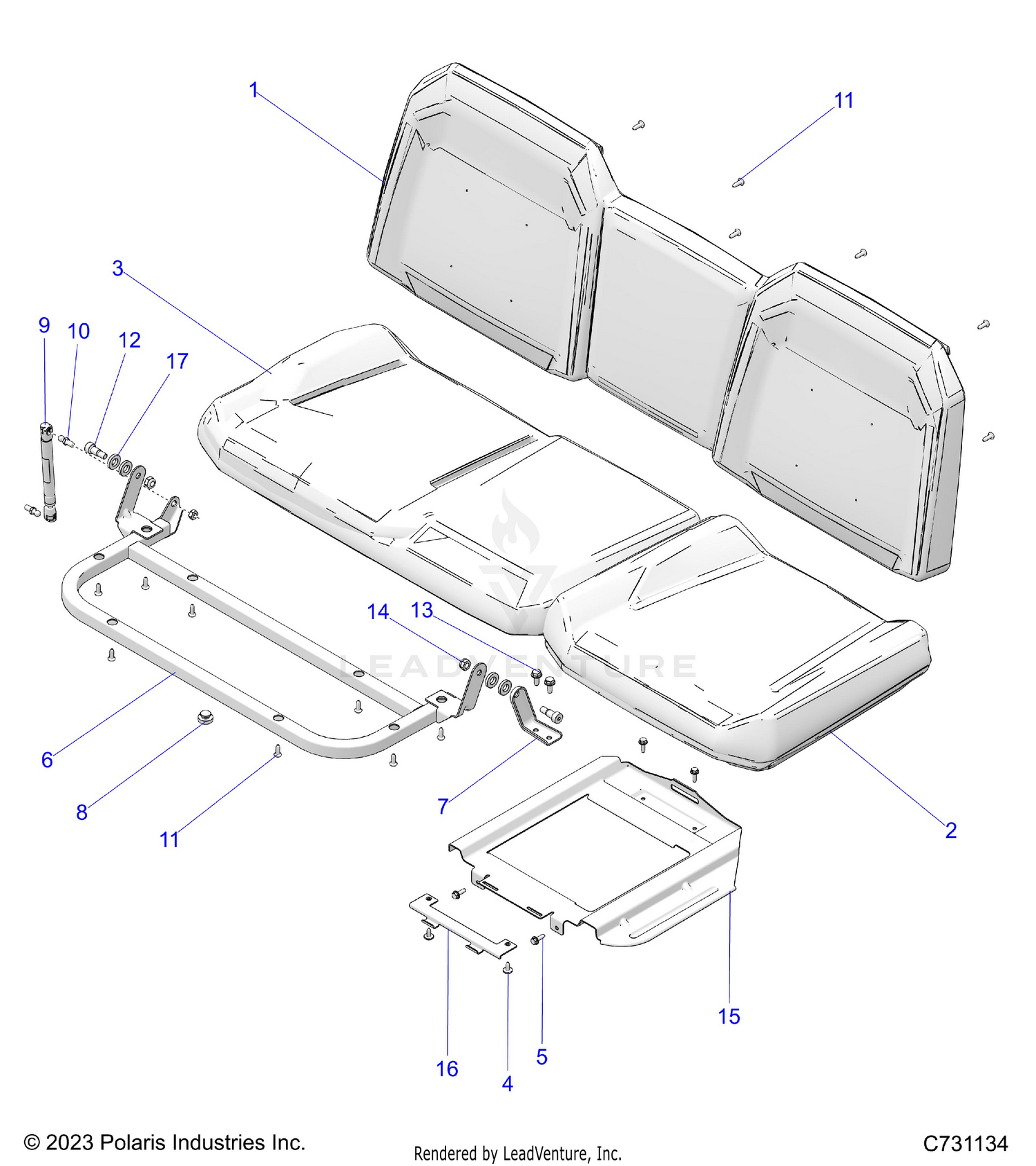 BODY, SEAT ASM. - R26RRE99CN/C9/EN/E9 (C731134)
