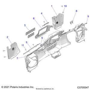 Body, Dash Lower - Z21rau92an/bn (c0705547) Schematic