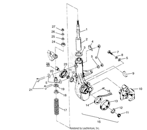 Front Strut Assembly Scrambler W957840 (4927252725b005) Schematic