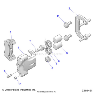 Brakes, Rear Caliper - A25slz95af (c101461) Schematic