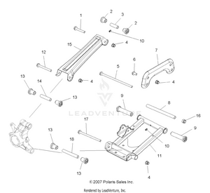 Suspension, Rear - A09lh46aq/ax/az (49atvsusprr08sp400) Schematic