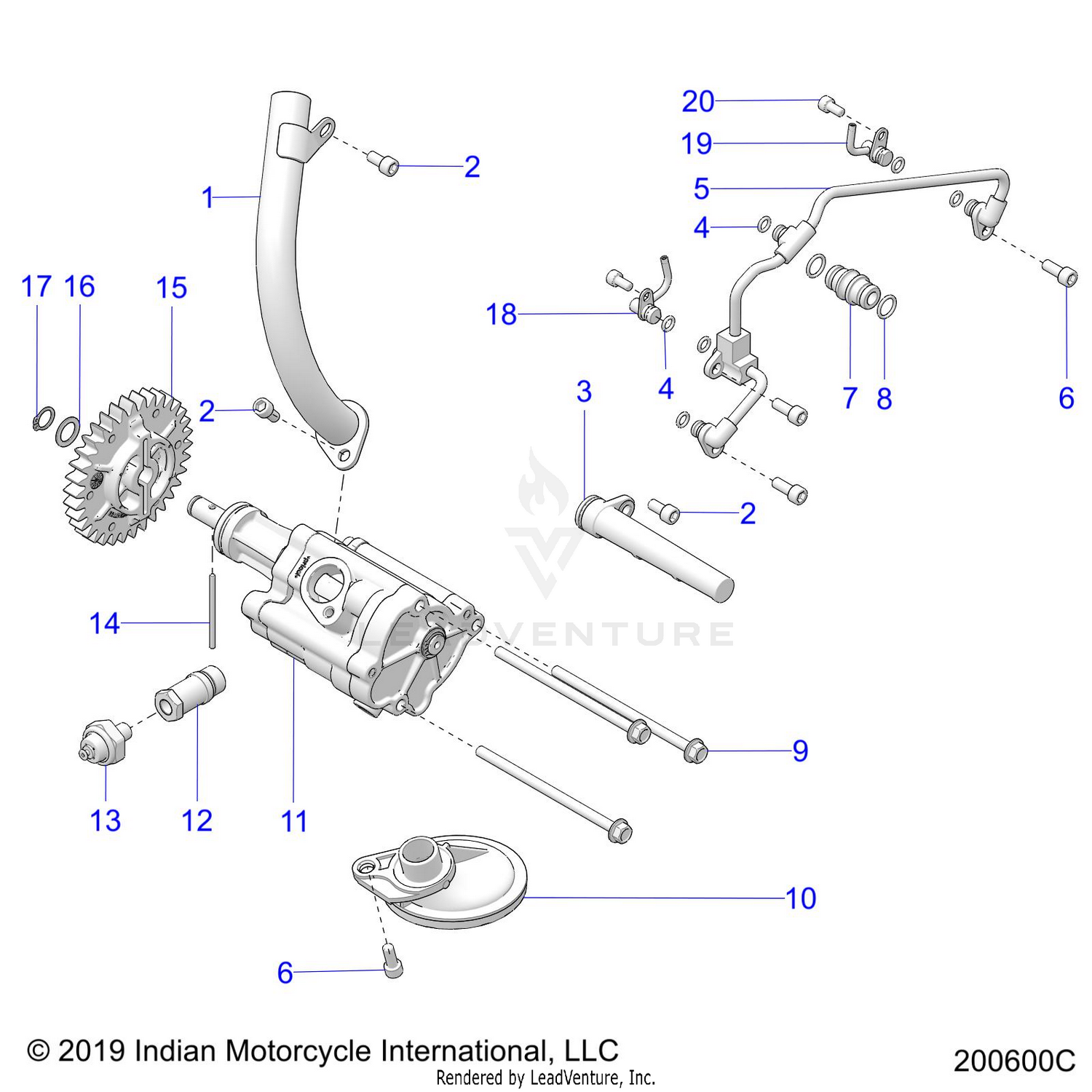 ENGINE, OIL PUMP/OIL SYSTEM - N22DBABH/DBDBH ALL OPTIONS (200600C)