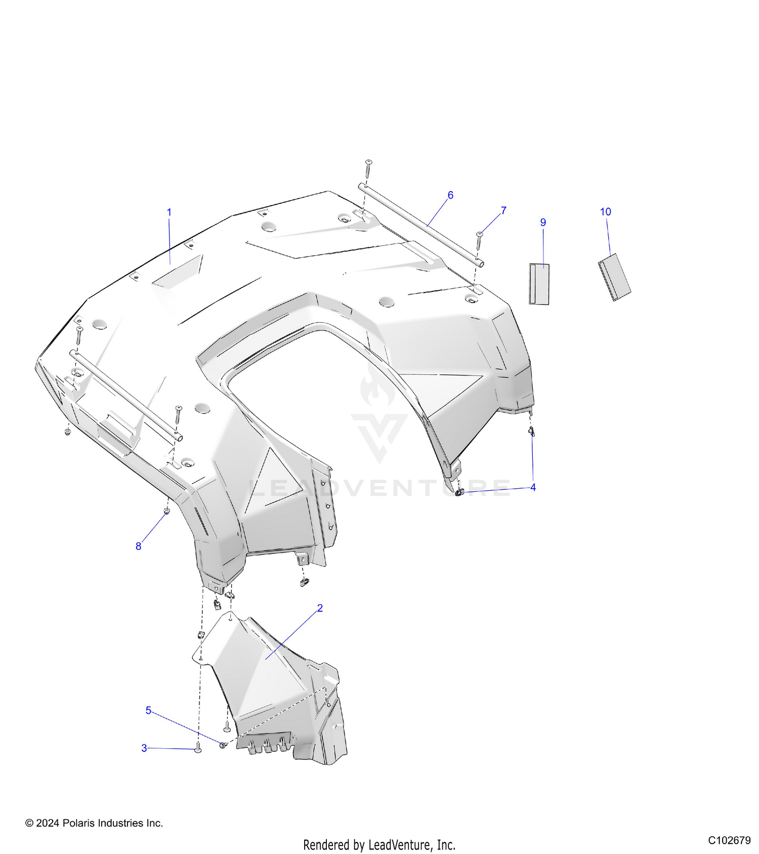 BODY, REAR CAB - A26SEA50B1/B4 (C102679)