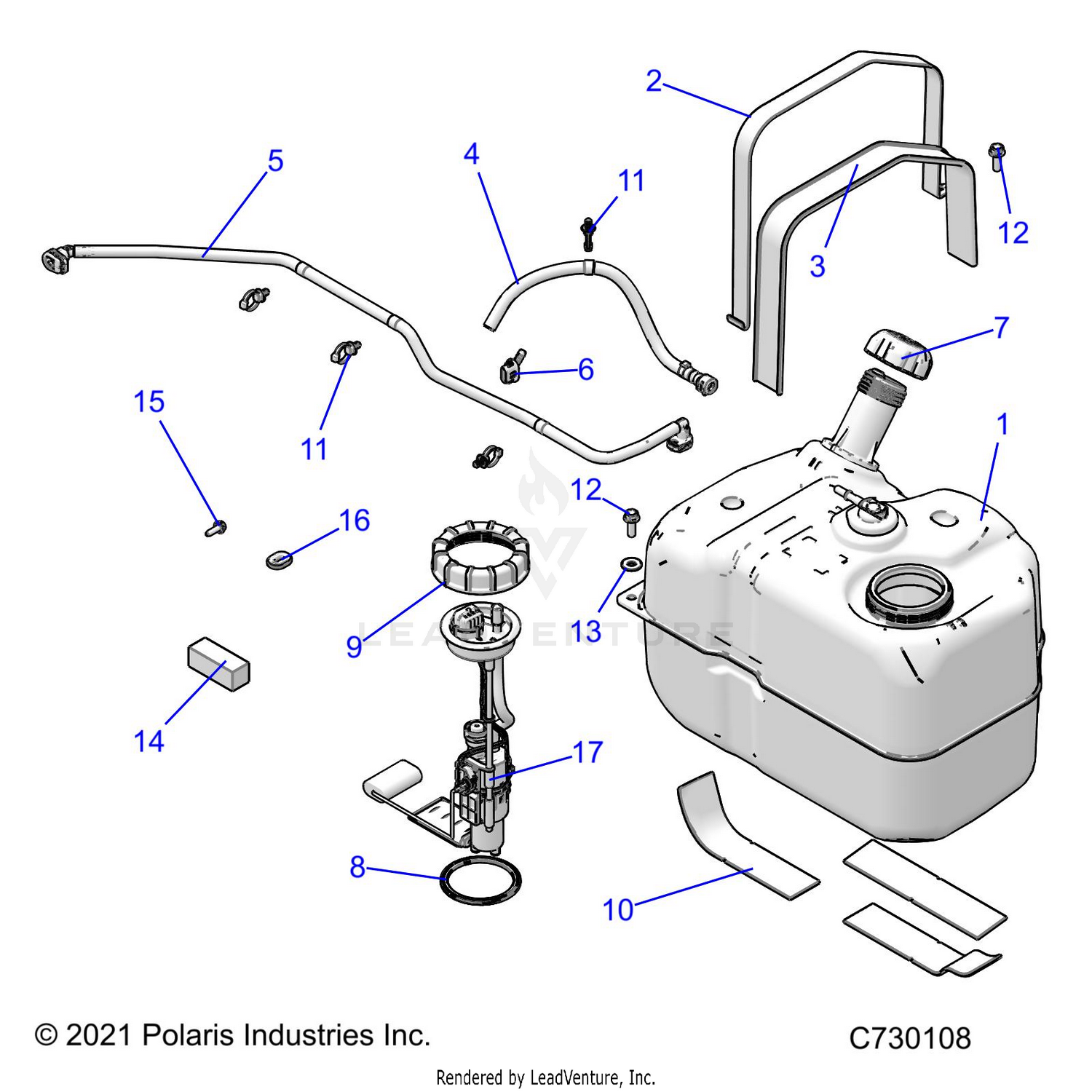 FUEL SYSTEM, FUEL TANK ASM. - R26MAU57CP/EP (C730108)