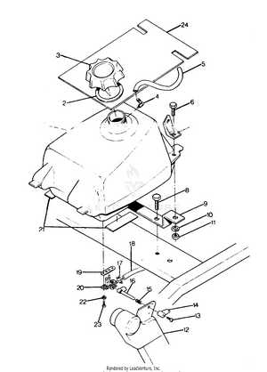 Fuel Tank Assembly Big Boss 4x6 Updated 2-91 (4919801980004a) Schematic